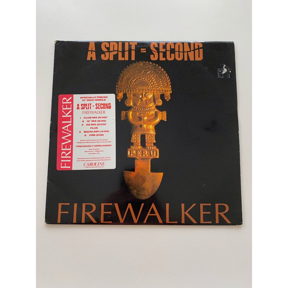 A Split-Second Firewalker 12" Remix EP 1990 Caroline Records CAROL 1462 + Hype - Picture 1 of 7